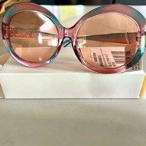 Retro glitter sunglasses